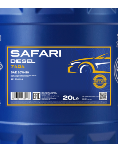 Aceite de motor MANNOL 7404 SAFARI 20W-50 · Envio 24h
