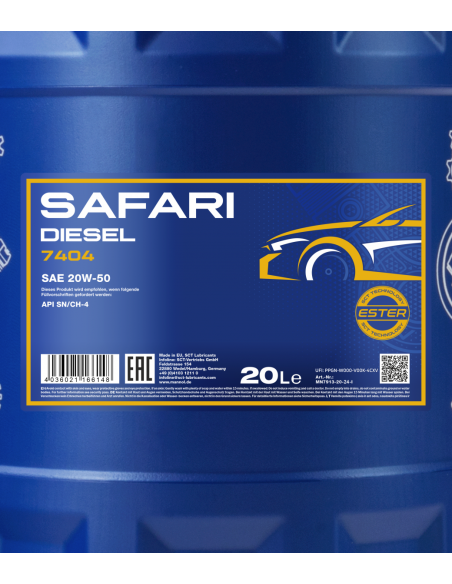 Aceite de motor MANNOL 7404 SAFARI 20W-50 · Envio 24h