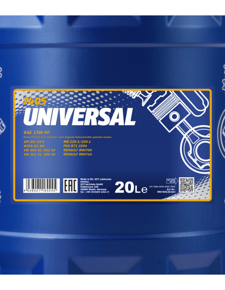MANNOL UNIVERSAL 15W-40