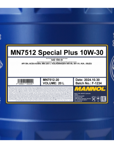 MANNOL SPECIAL PLUS 10W-30