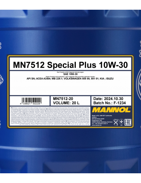 MANNOL SPECIAL PLUS 10W-30