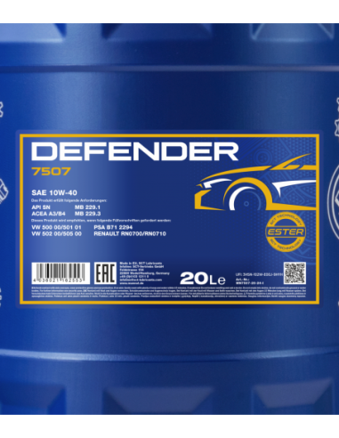 MANNOL DEFENDER 10W-40