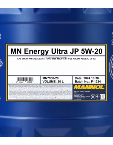 MANNOL ENERGY ULTRA JP 5W-20