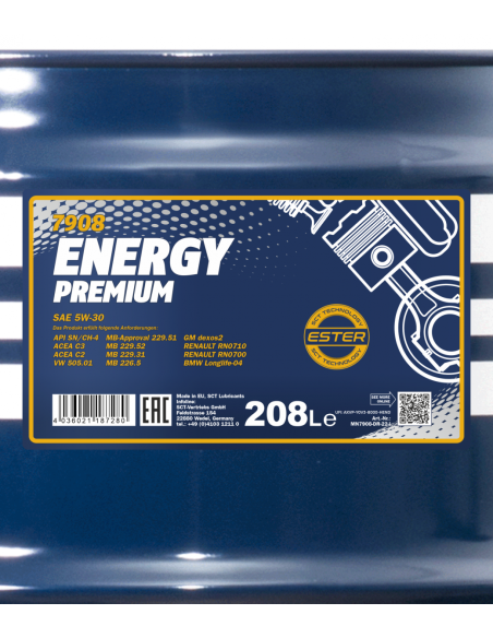 MANNOL ENERGY PREMIUM 5W-30