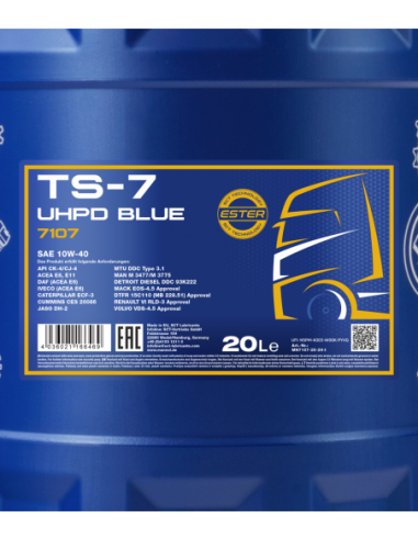 MANNOL TS-7 UHPD 10W-40 BLUE