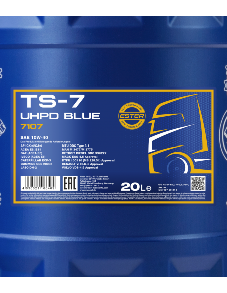 MANNOL TS-7 UHPD 10W-40 BLUE