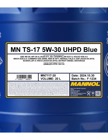 MANNOL TS-17 BLUE 5W-30