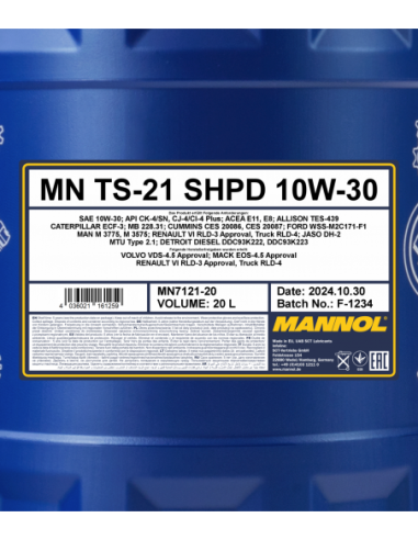 MANNOL TS-21 SHPD 10W-30