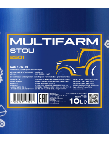 MANNOL MULTIFARM STOU 10W-30