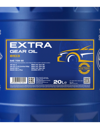 MANNOL EXTRA 75W-90 GL-5 LS
