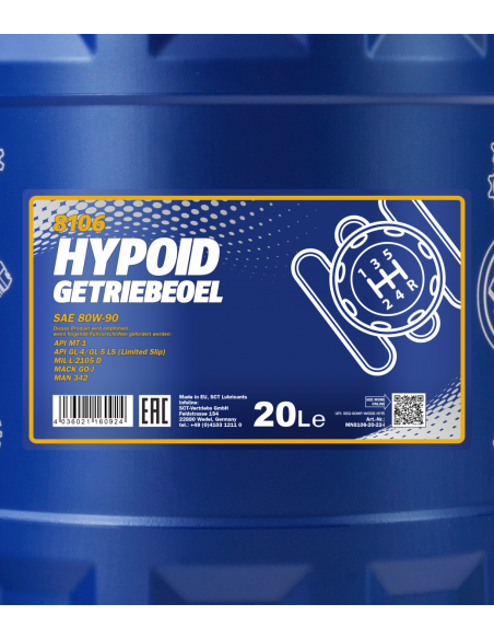 MANNOL HYPOID 80W-90 GL-5 LS