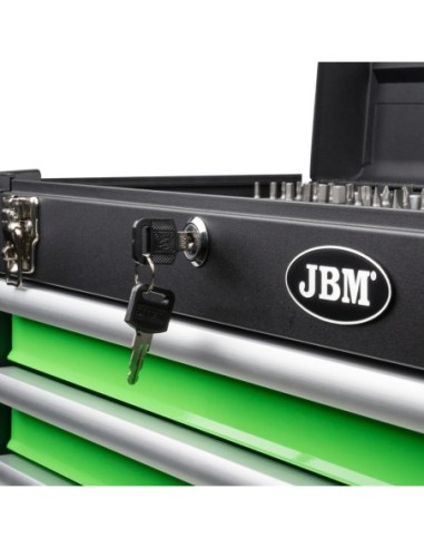 CAJA METÁLICA CON HERRAMIENTAS 143 PIEZAS CINCADO