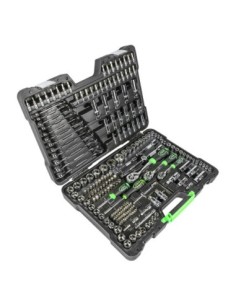 MALETÍN DE HERRAMIENTAS 216 PIEZAS CON VASOS HEXAGONALES CROMADO 2