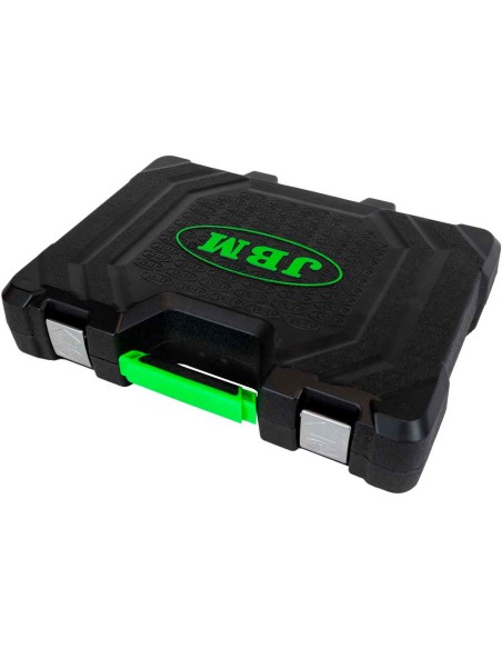 MALETÍN DE HERRAMIENTAS 216 PIEZAS CON VASOS HEXAGONALES CROMADO