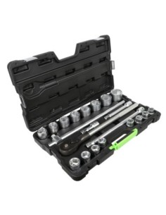 MALETÍN DE HERRAMIENTAS 21 PIEZAS VASOS HEXAGONALES 3/4" CINCADO 2