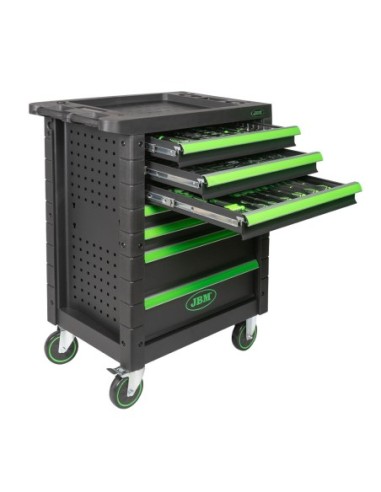 CARRO DE HERRAMIENTAS 7 CAJONES VERDE