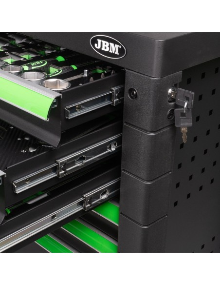 CARRO DE HERRAMIENTAS 7 CAJONES VERDE