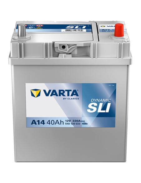 BATERÍA VARTA A14 DYNAMIC SLI 40 Ah  330  ARRANQUE + DERECHA