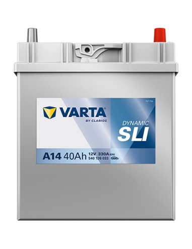 BATERÍA VARTA A14 DYNAMIC SLI 40 Ah  330  ARRANQUE + DERECHA