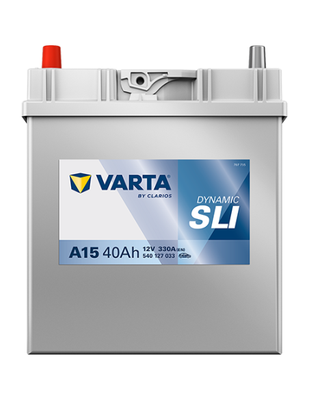 BATERÍA VARTA A15 DYNAMIC SLI 40 Ah  330  ARRANQUE + IZQUIERDA