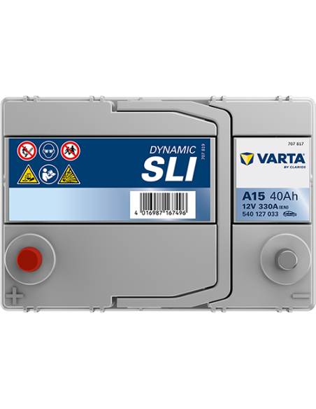 BATERÍA VARTA A15 DYNAMIC SLI 40 Ah  330  ARRANQUE + IZQUIERDA