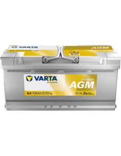 BATERÍA VARTA A4 DYNAMIC AGM 105 Ah  950  ARRANQUE + DERECHA