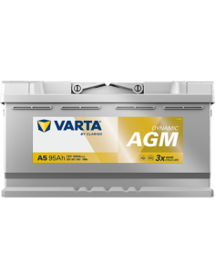 BATERÍA VARTA A5 DYNAMIC AGM 95 Ah  850  ARRANQUE + DERECHA 2