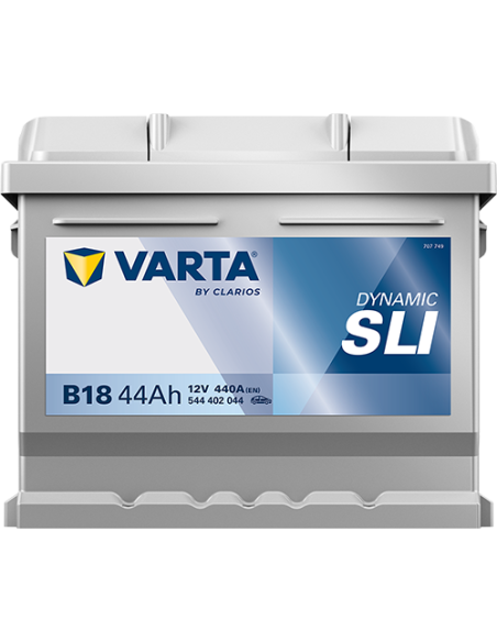 BATERÍA VARTA B18 DYNAMIC SLI 44 Ah  440  ARRANQUE + DERECHA