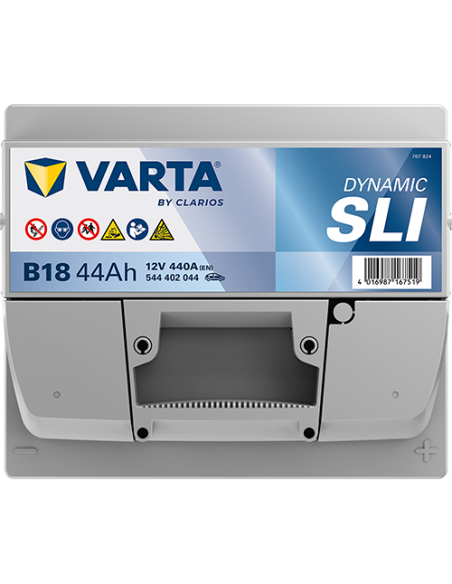 BATERÍA VARTA B18 DYNAMIC SLI 44 Ah  440  ARRANQUE + DERECHA