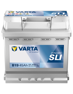 BATERÍA VARTA B19 DYNAMIC SLI 45 Ah  400  ARRANQUE + DERECHA