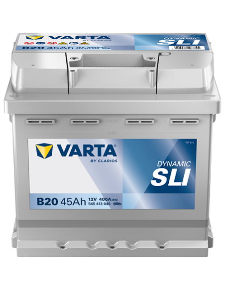 BATERÍA VARTA B20 DYNAMIC SLI 45 Ah  400  ARRANQUE + IZQUIERDA