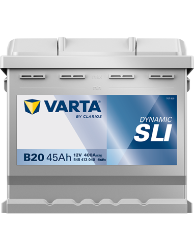 BATERÍA VARTA B20 DYNAMIC SLI 45 Ah  400  ARRANQUE + IZQUIERDA