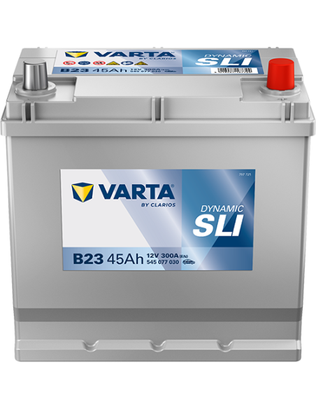 BATERÍA VARTA B23 DYNAMIC SLI 45 Ah  300  ARRANQUE + DERECHA