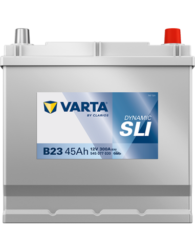 BATERÍA VARTA B23 DYNAMIC SLI 45 Ah  300  ARRANQUE + DERECHA