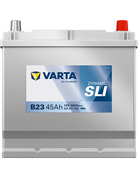 BATERÍA VARTA B23 DYNAMIC SLI 45 Ah  300  ARRANQUE + DERECHA