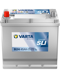 BATERÍA VARTA B24 DYNAMIC SLI 45 Ah  300  ARRANQUE + IZQUIERDA