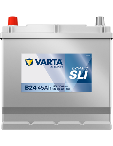 BATERÍA VARTA B24 DYNAMIC SLI 45 Ah  300  ARRANQUE + IZQUIERDA