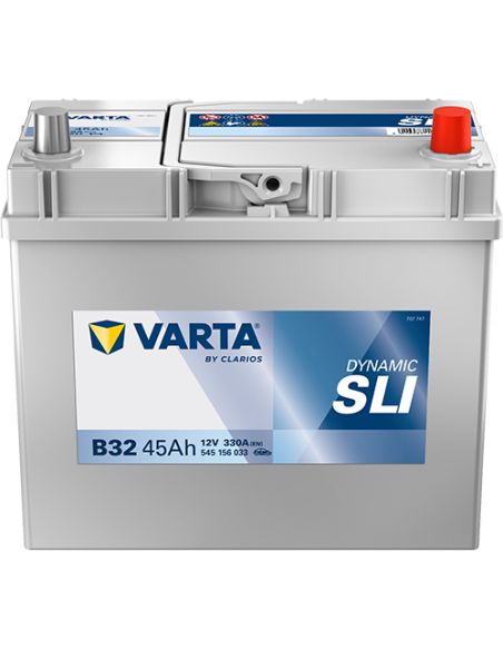 BATERÍA VARTA B32 DYNAMIC SLI 45 Ah  330  ARRANQUE + DERECHA