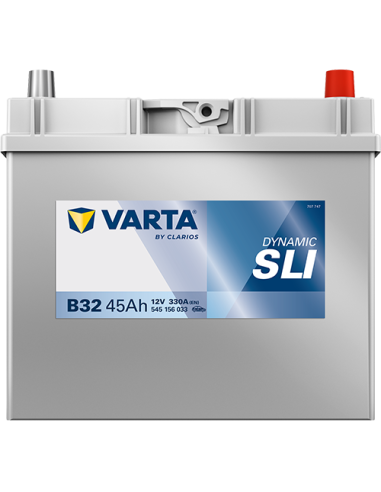 BATERÍA VARTA B32 DYNAMIC SLI 45 Ah  330  ARRANQUE + DERECHA