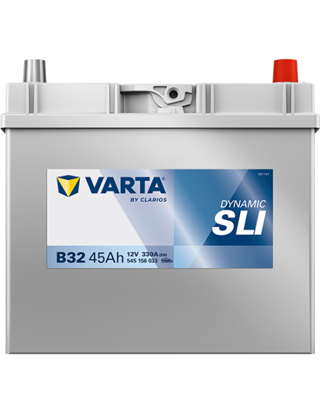 BATERÍA VARTA B32 DYNAMIC SLI 45 Ah  330  ARRANQUE + DERECHA