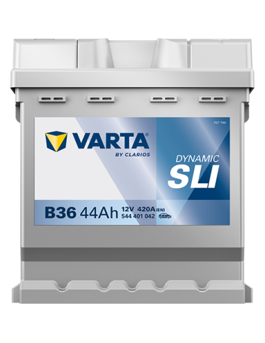 BATERÍA VARTA B36 DYNAMIC SLI 44 Ah  420  ARRANQUE + DERECHA
