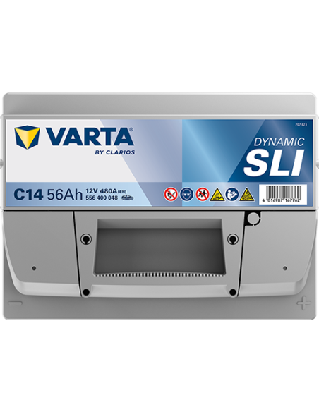 BATERÍA VARTA C14 DYNAMIC SLI 56 Ah  480  ARRANQUE + DERECHA