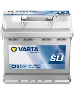 BATERÍA VARTA C30 DYNAMIC SLI 54 Ah  530  ARRANQUE + DERECHA