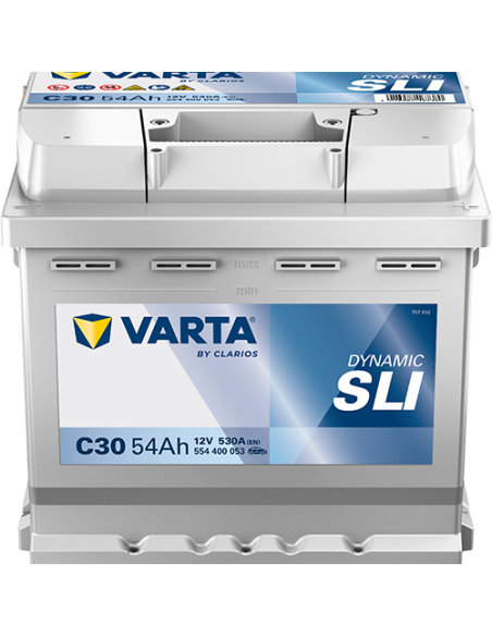 BATERÍA VARTA C30 DYNAMIC SLI 54 Ah  530  ARRANQUE + DERECHA