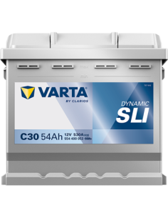 BATERÍA VARTA C30 DYNAMIC SLI 54 Ah  530  ARRANQUE + DERECHA 2