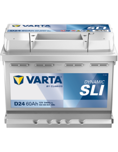 BATERÍA VARTA D24 DYNAMIC SLI 60 Ah  540  ARRANQUE + IZQUIERDA