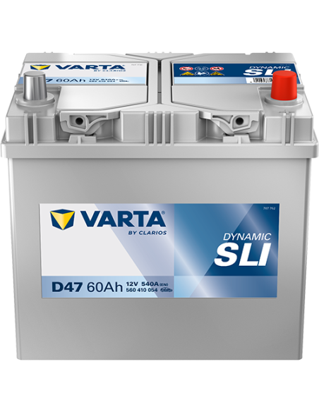 BATERÍA VARTA D47 DYNAMIC SLI 60 Ah  540  ARRANQUE + DERECHA