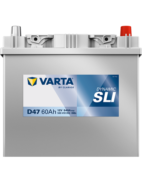 BATERÍA VARTA D47 DYNAMIC SLI 60 Ah  540  ARRANQUE + DERECHA