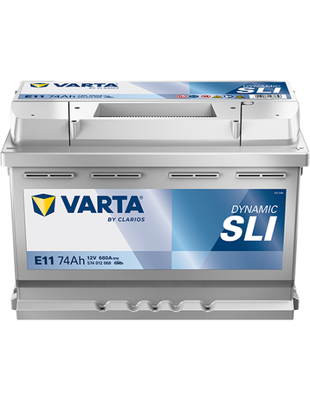 BATERÍA VARTA E11 DYNAMIC SLI 74 Ah  680  ARRANQUE + DERECHA