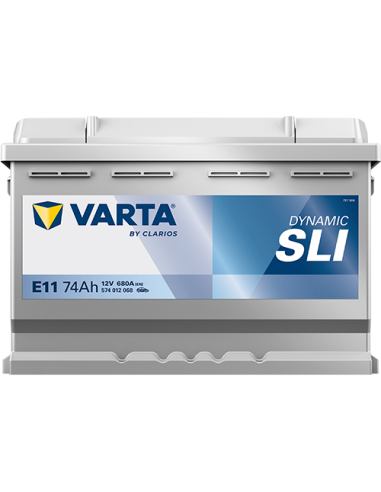 BATERÍA VARTA E11 DYNAMIC SLI 74 Ah  680  ARRANQUE + DERECHA